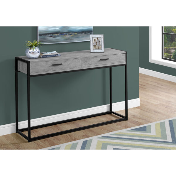 Adair Gray 12-Inch Console Table, image 3